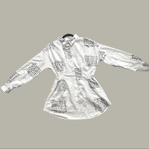 Printed Long Sleeve Dress